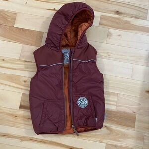 Kids Burgundy Hooded Jacket